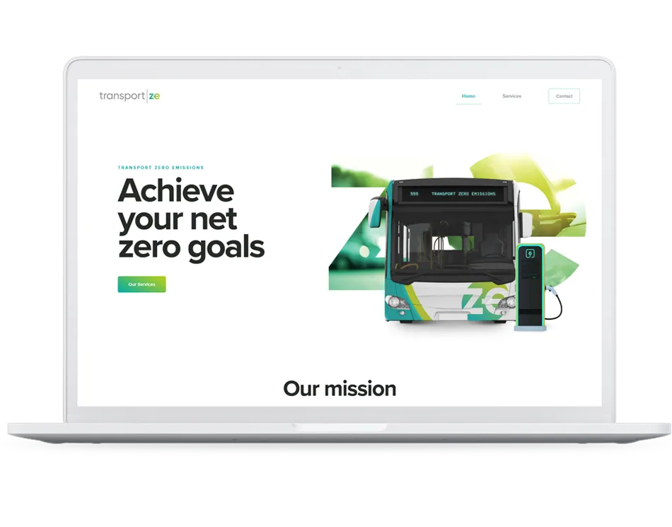 ihm website design client screen laptop