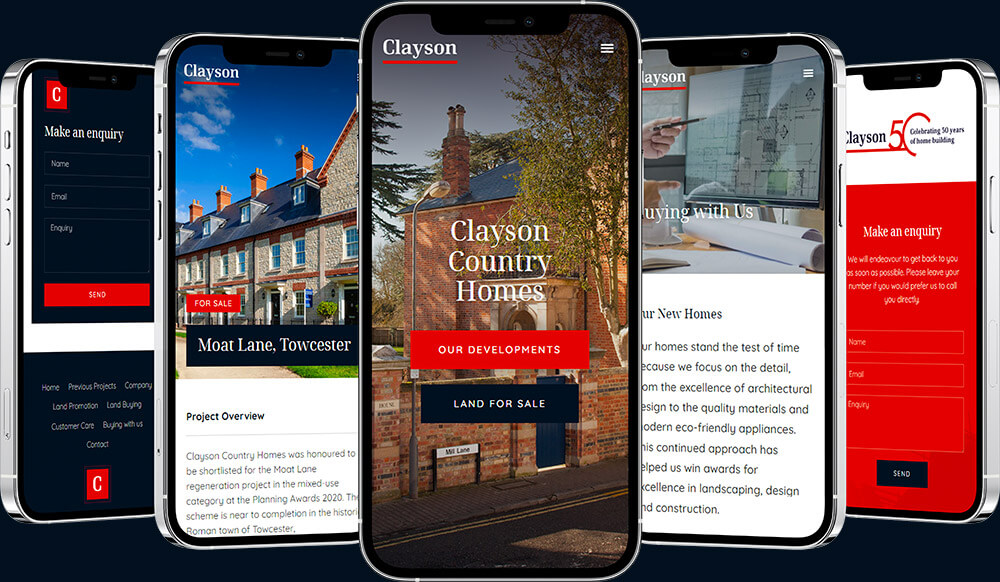 web page screenshots on phones