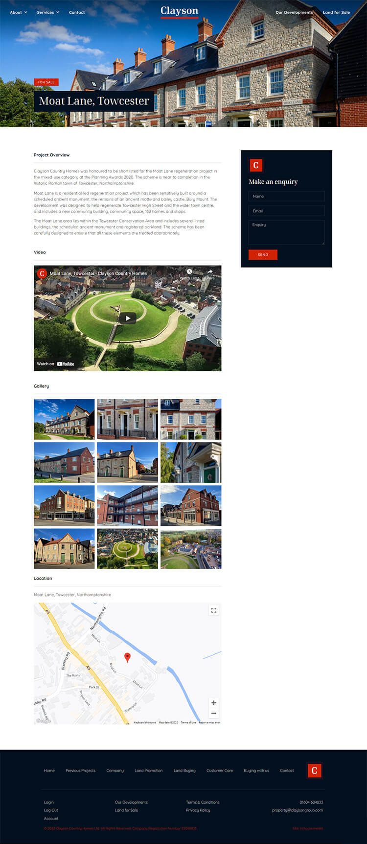 country homes home page design