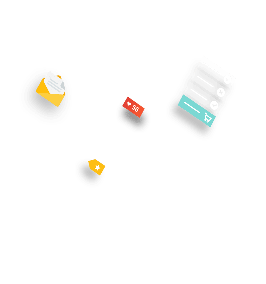 Digital marketing graphic - email