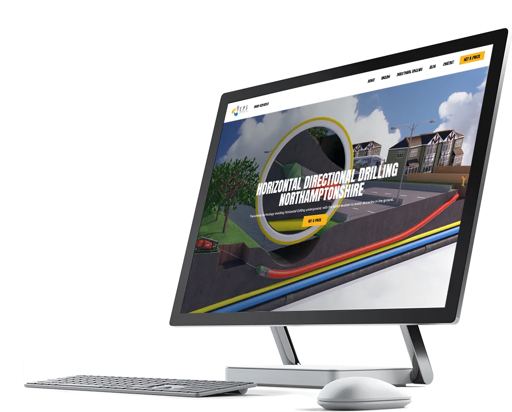 Northamptonshire web design screenshot