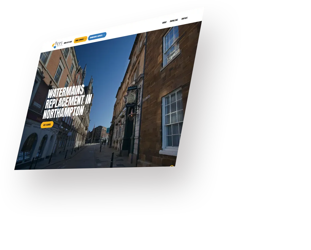northampton web design screenshot